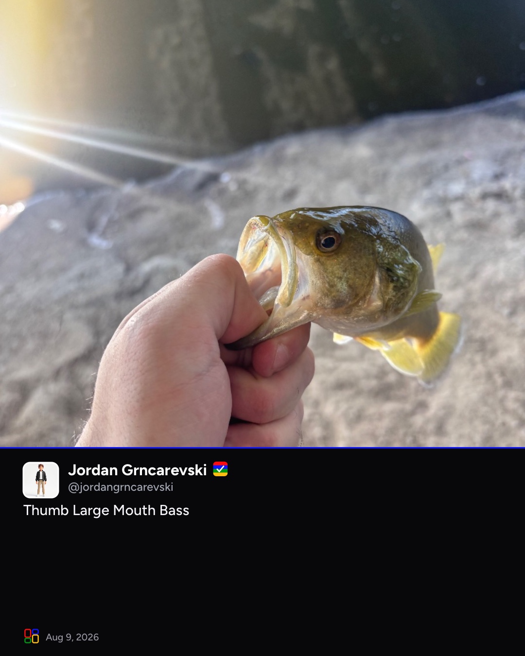 Jordan Grncarevski on Blip: Thumb Large Mouth Bass